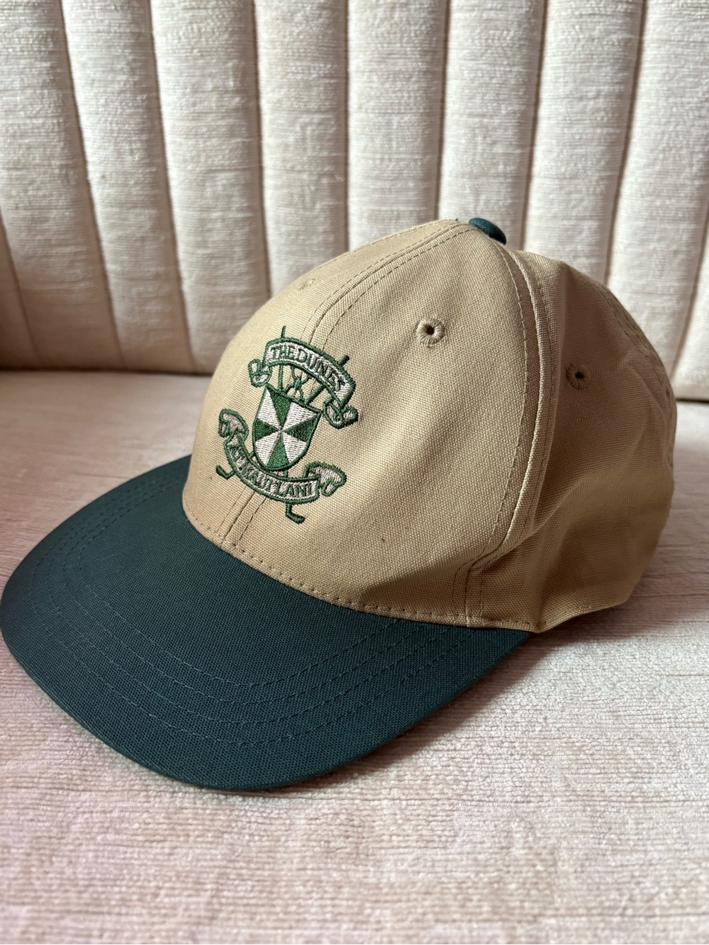 Imperial The Dunes Golf Club Embroidered Strapback Hat Cap Tan Green